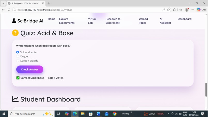 SciBridge AI –Bridge Between Research and School Experiments – screenshot 4