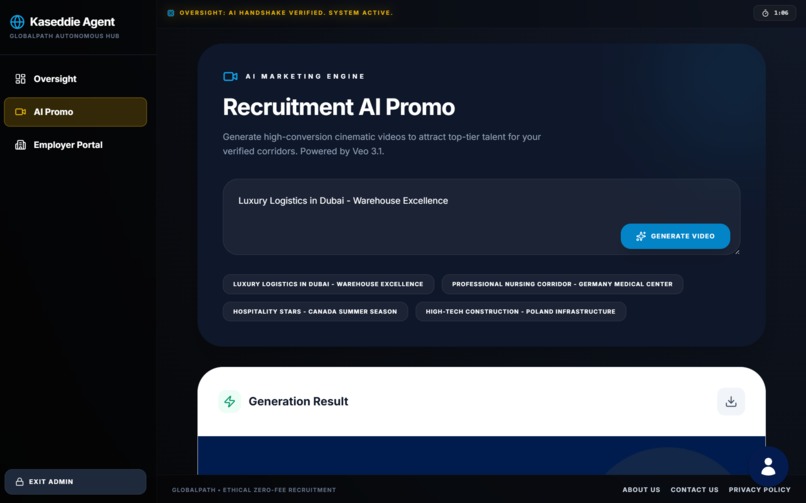 GlobalPath Kaseddie Agent: AI-Vetted B2B Recruitment – screenshot 2