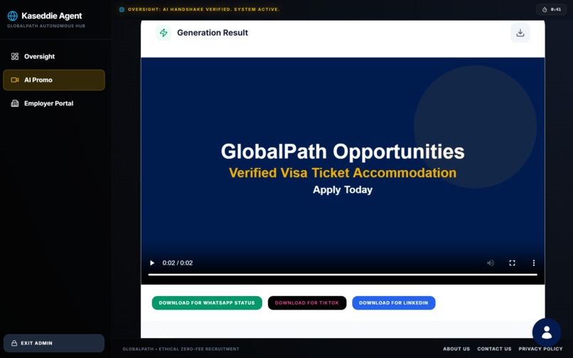 GlobalPath Kaseddie Agent: AI-Vetted B2B Recruitment – screenshot 7