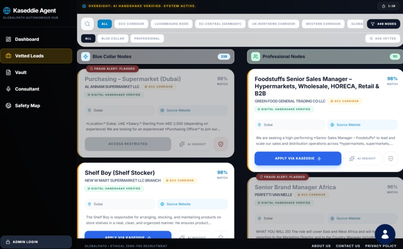 GlobalPath Kaseddie Agent: AI-Vetted B2B Recruitment – screenshot 10