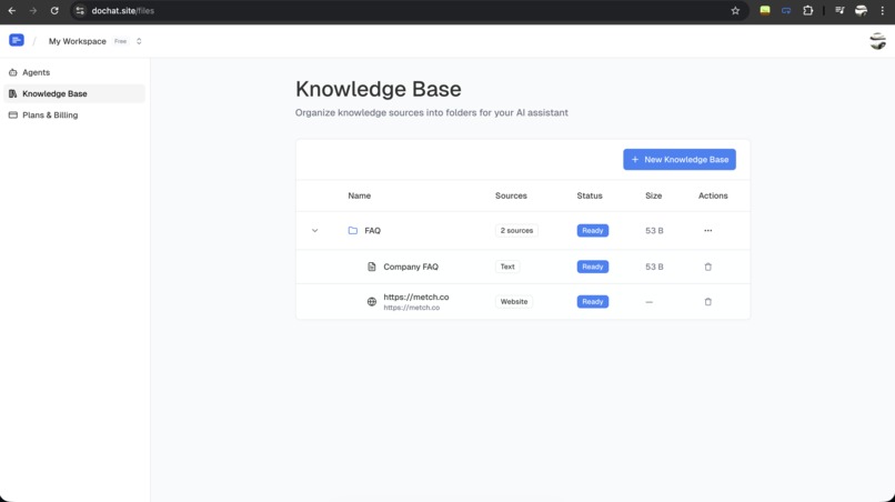 Dochat - AI Support Agents for Your Business – screenshot 3