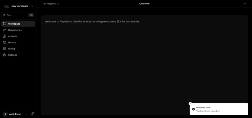 RepoLens – screenshot 2
