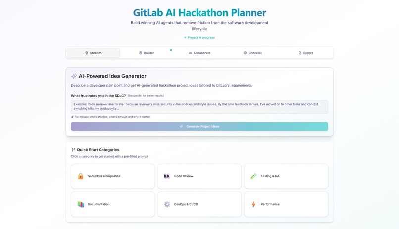 GitLab AI Hackathon Planner Your AI-Powered Co-Pilot  – screenshot 6
