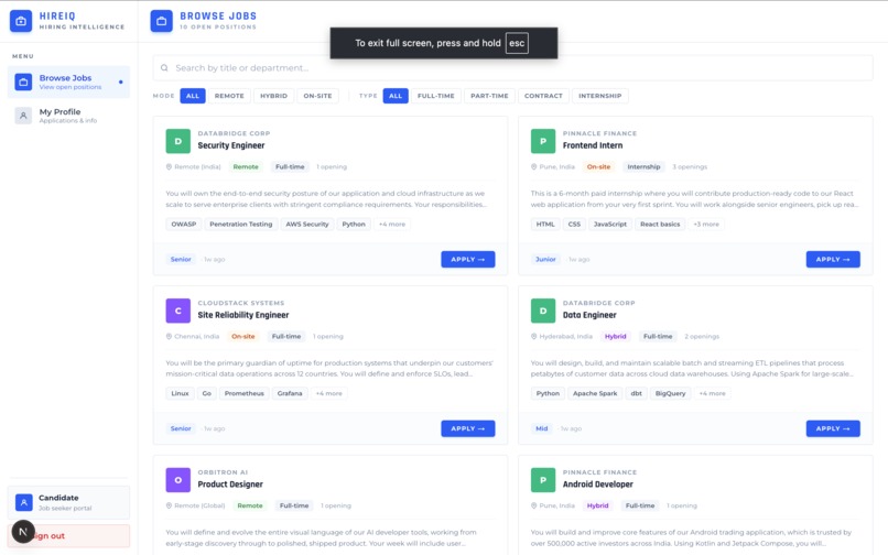 HireIQ – screenshot 3
