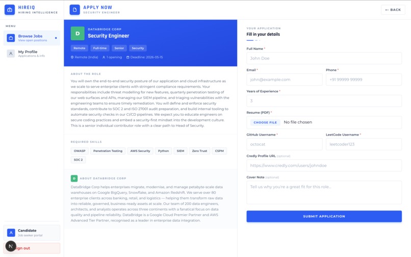 HireIQ – screenshot 4