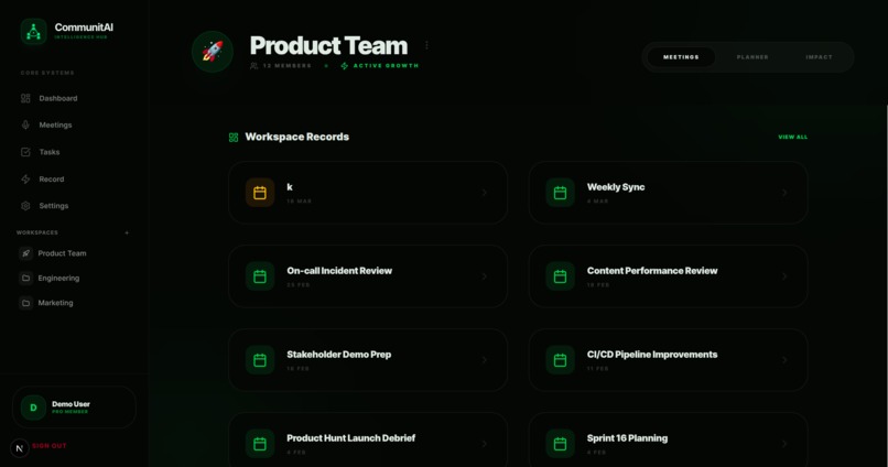 CommunitAI: The AI Chief of Staff for Communities – screenshot 6