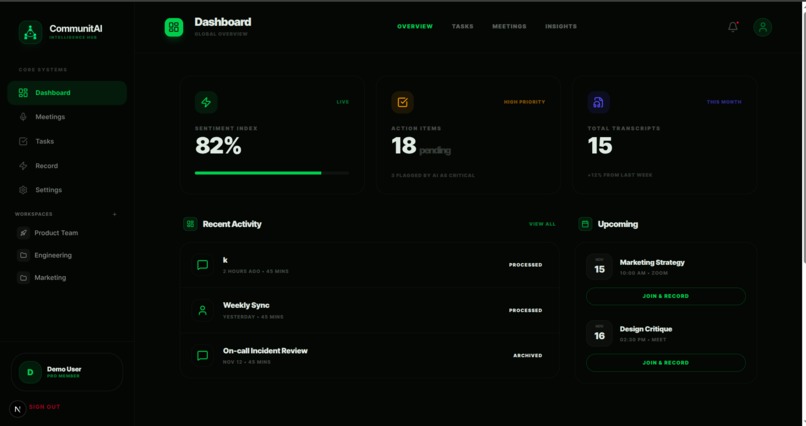 CommunitAI: The AI Chief of Staff for Communities – screenshot 4
