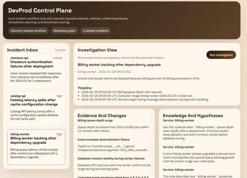 DevProd – screenshot 2