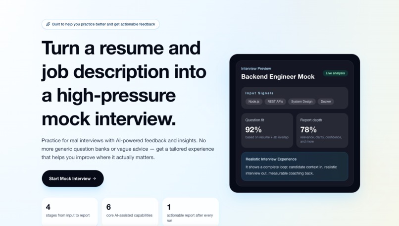 AI Interview Trainer – screenshot 1
