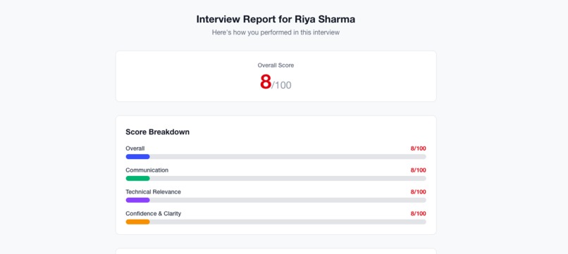 AI Interview Trainer – screenshot 2