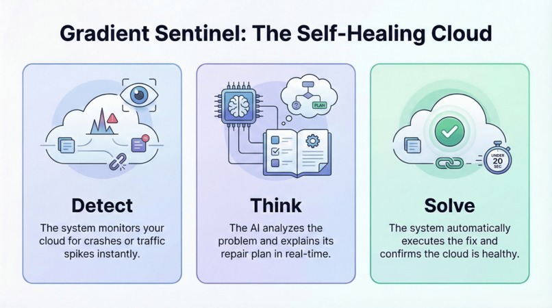 GRADIENT SENTINEL: Self-Healing Cloud Intelligence System  – screenshot 5