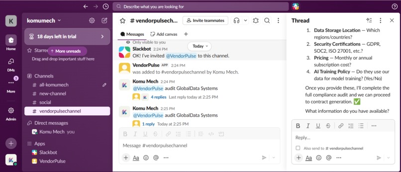 Vendorpulse – screenshot 2