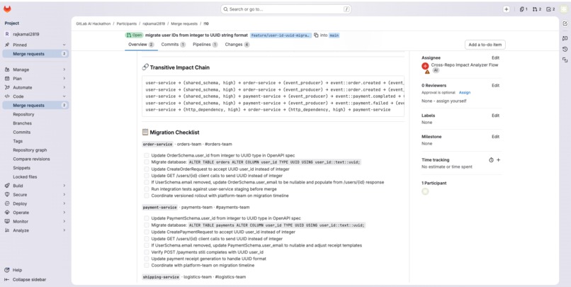 Cross-Service-Impact-Analyzer – screenshot 3