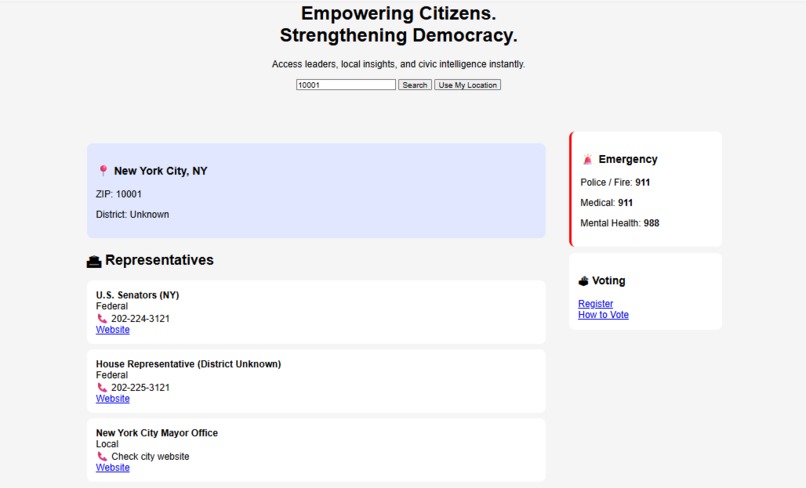 EagleReach – Civic Intelligence Platform – screenshot 2