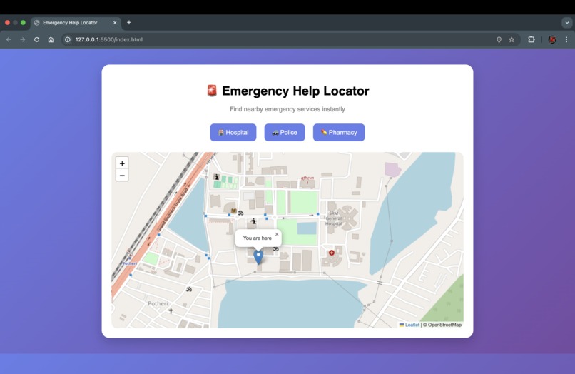 RapidAid – Emergency Help Locator – screenshot 1