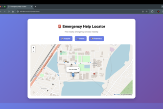 RapidAid – Emergency Help Locator