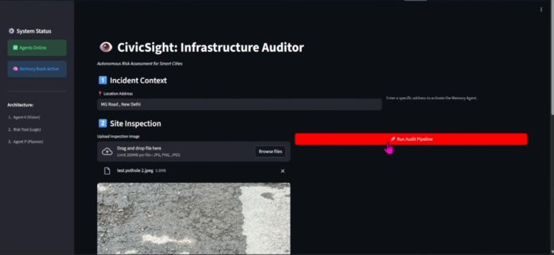 CivicSight: AI-Powered Infrastructure Auditor – screenshot 3