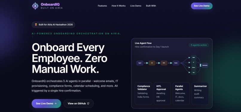 OnboardIQ – screenshot 1