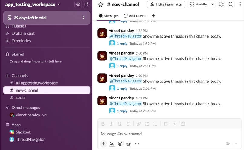 ThreadNavigator – screenshot 3