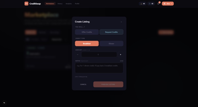CreditSwap – screenshot 5