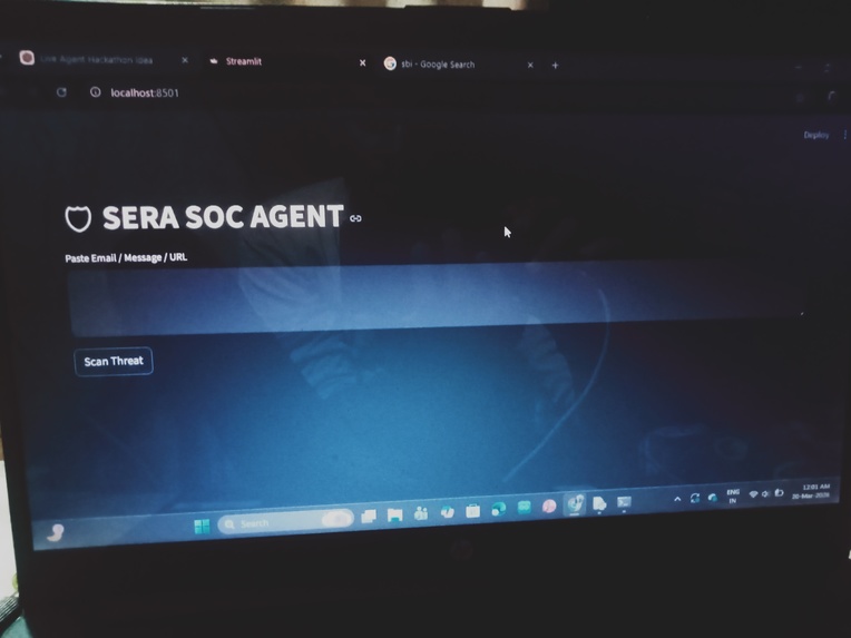 SERA SOC AGENT – screenshot 1