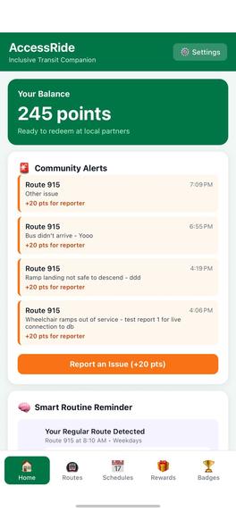 AccessRide – screenshot 1