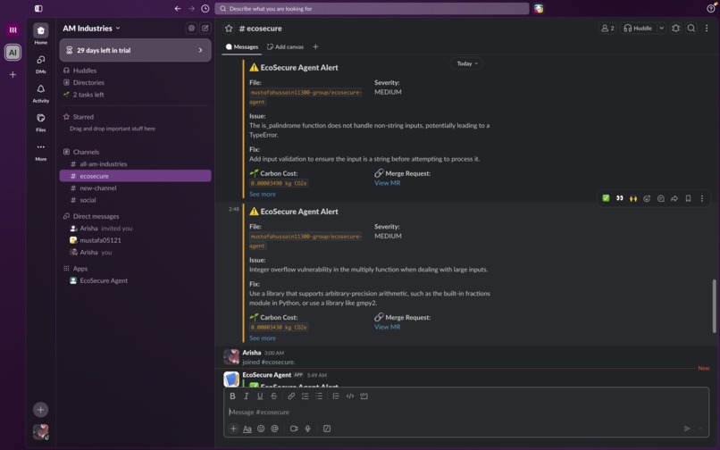EcoSecure-Agent – screenshot 2