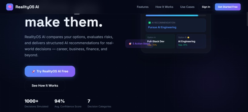 RealityOS AI – screenshot 2