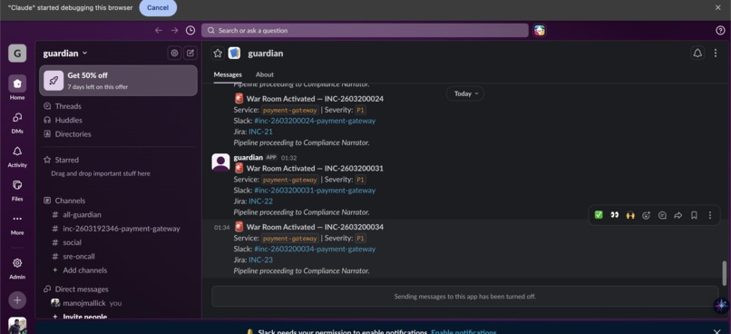 Guardian — AI-Governed Incident Response – screenshot 7