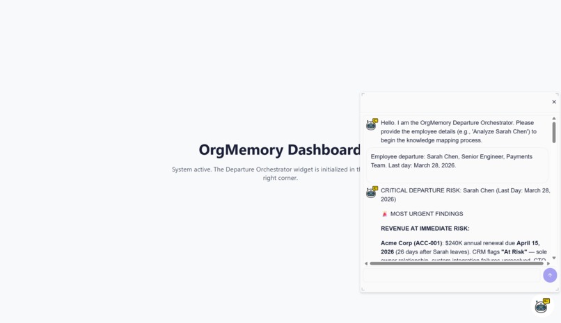 OrgMemory – screenshot 1