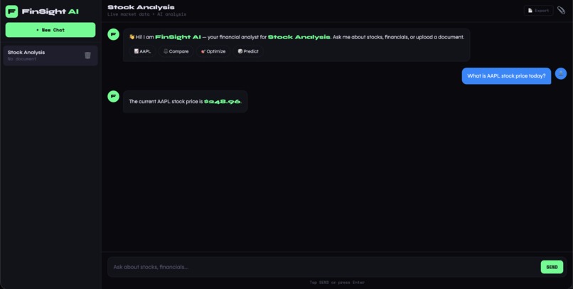 FinSight AI – screenshot 2