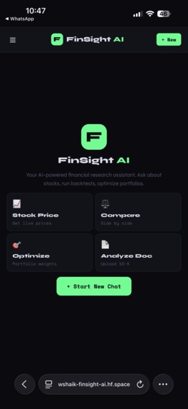 FinSight AI – screenshot 4