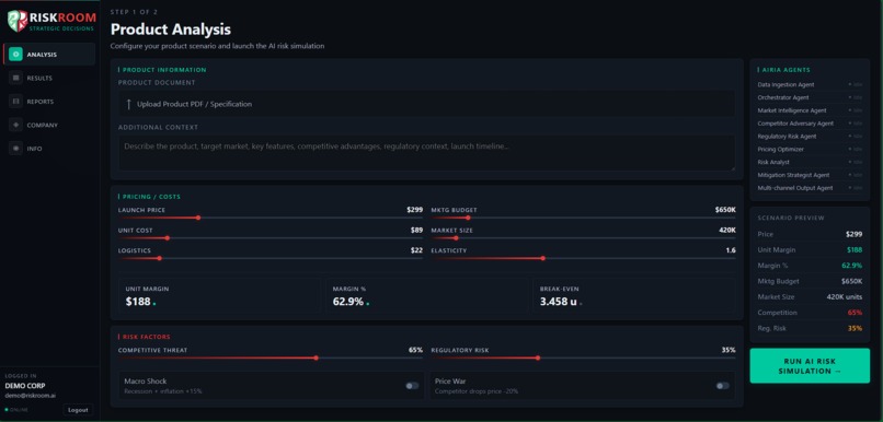 RiskRoom  – screenshot 3