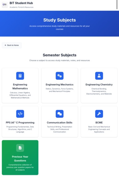 BIT STUDENT HUB – screenshot 1