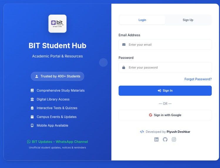 BIT STUDENT HUB – screenshot 4