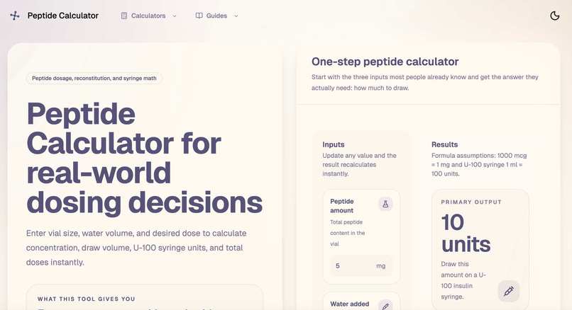 Peptide Calculator – screenshot 1