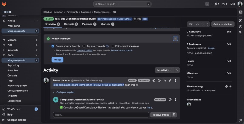 ComplianceGuard AI – screenshot 1