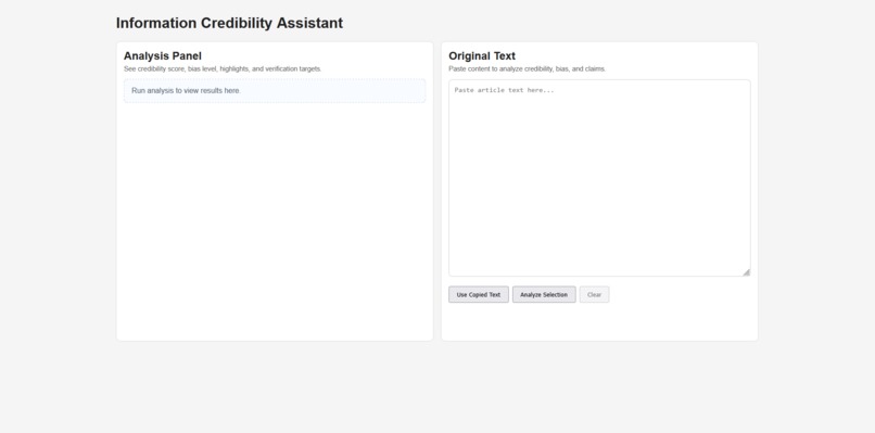 Information Credibility Assistant – screenshot 5