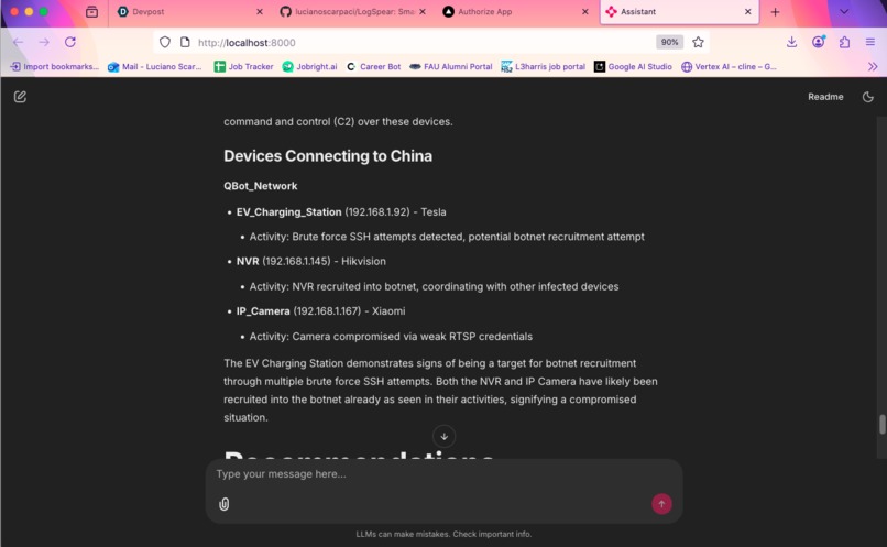 LogSpear – screenshot 1