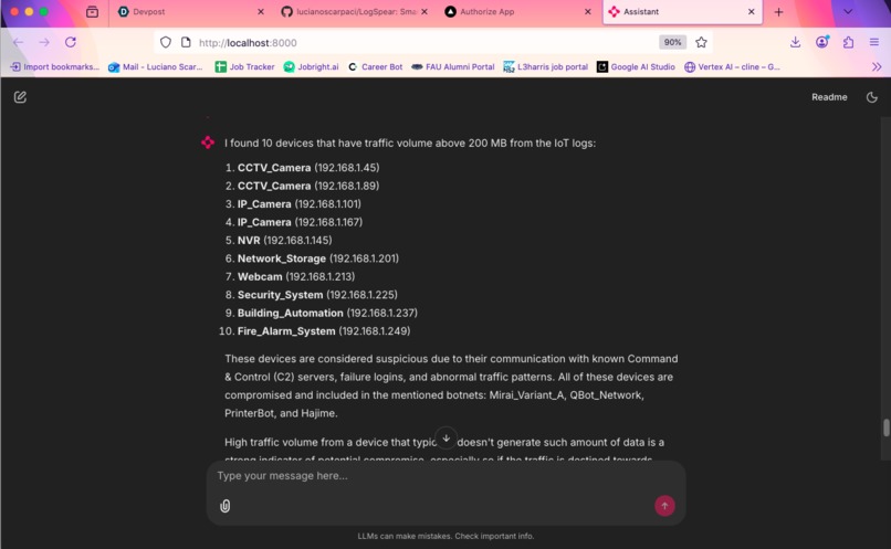 LogSpear – screenshot 2