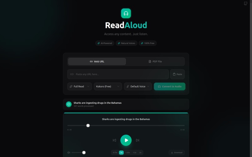 ReadAloud – screenshot 2
