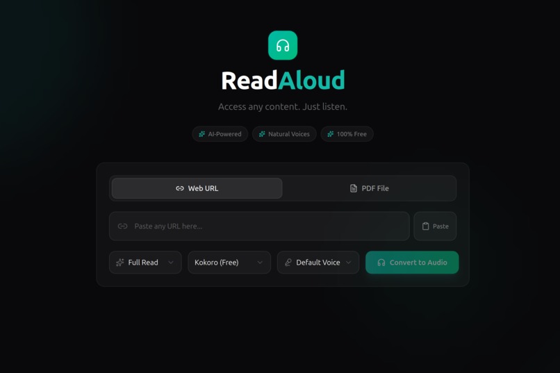 ReadAloud – screenshot 1