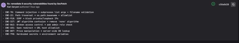 SecPatch – screenshot 1