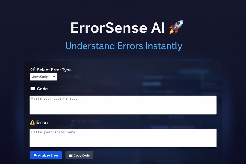 ErrorSense AI – Smart Debugging Assistant – screenshot 1