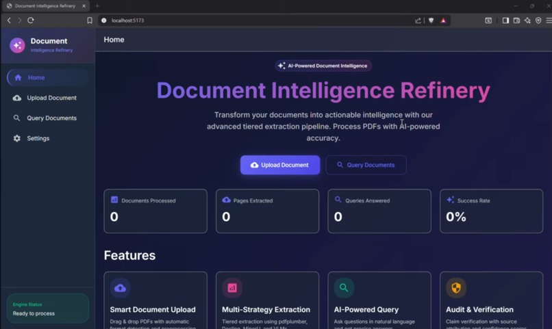 The Document Intelligence Refinery – screenshot 1