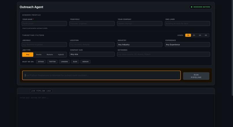 OutReach Agent – screenshot 1