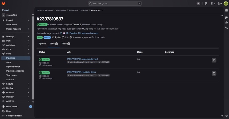 ML Pipeline Orchestrator Agent – screenshot 1