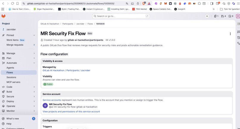 MR Security Fix Agent – screenshot 1