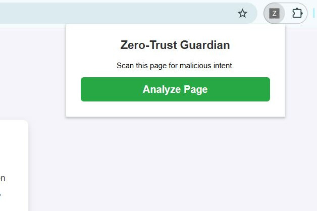 Zero-Trust Web Guardian – screenshot 1