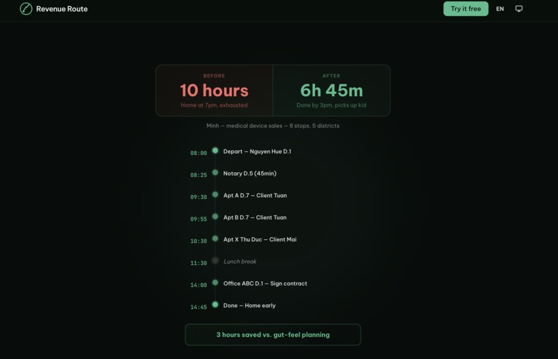 Revenue Route – screenshot 2